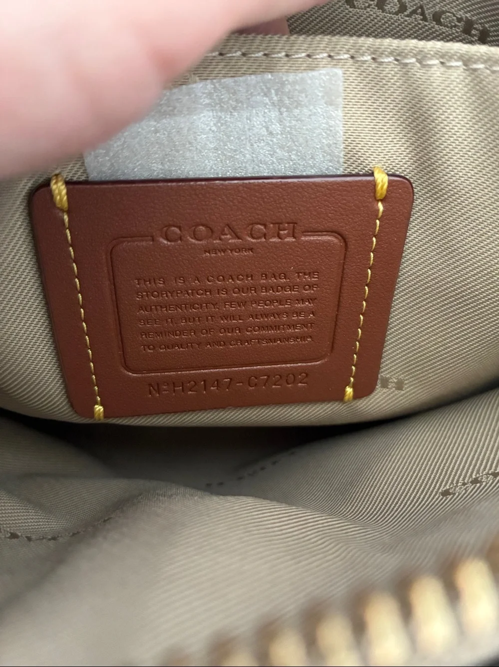 Coach NWOT Polly Crossbody Soft Gold Pebbled Leather